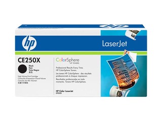 Toner cartridge HP CLJ CP3525, black, (10500 pgs)