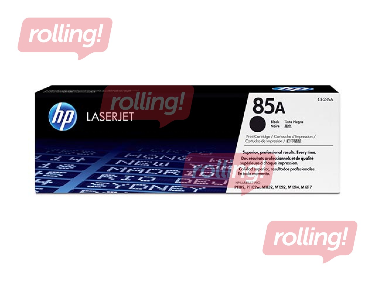 Toonerkassett HP LJ P1102/ M1212, must, (1600 lk)