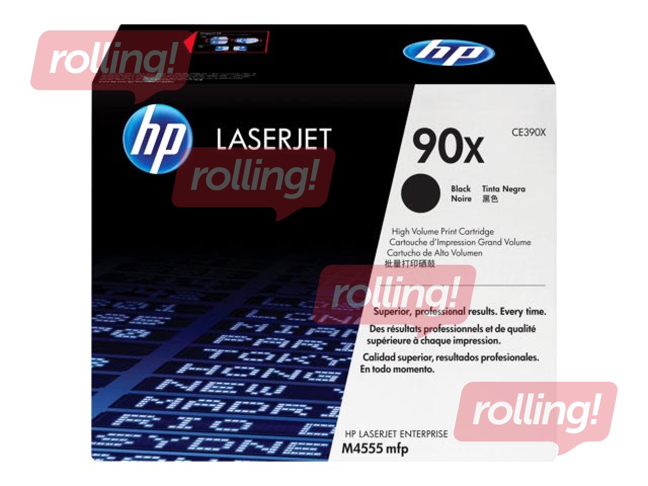 Toonerkassett HP LJ M4555, must, (24000 lk)