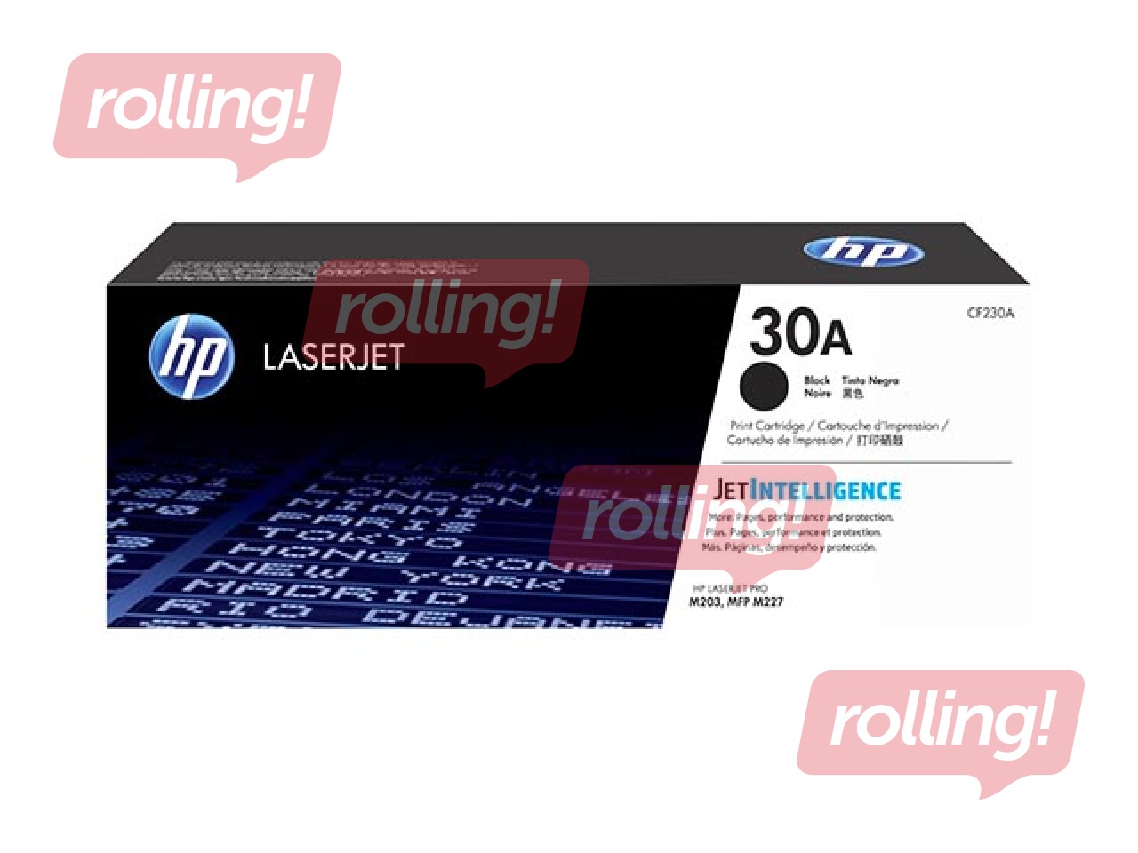 Tonera kasete HP 30A, melna, 1600 lpp