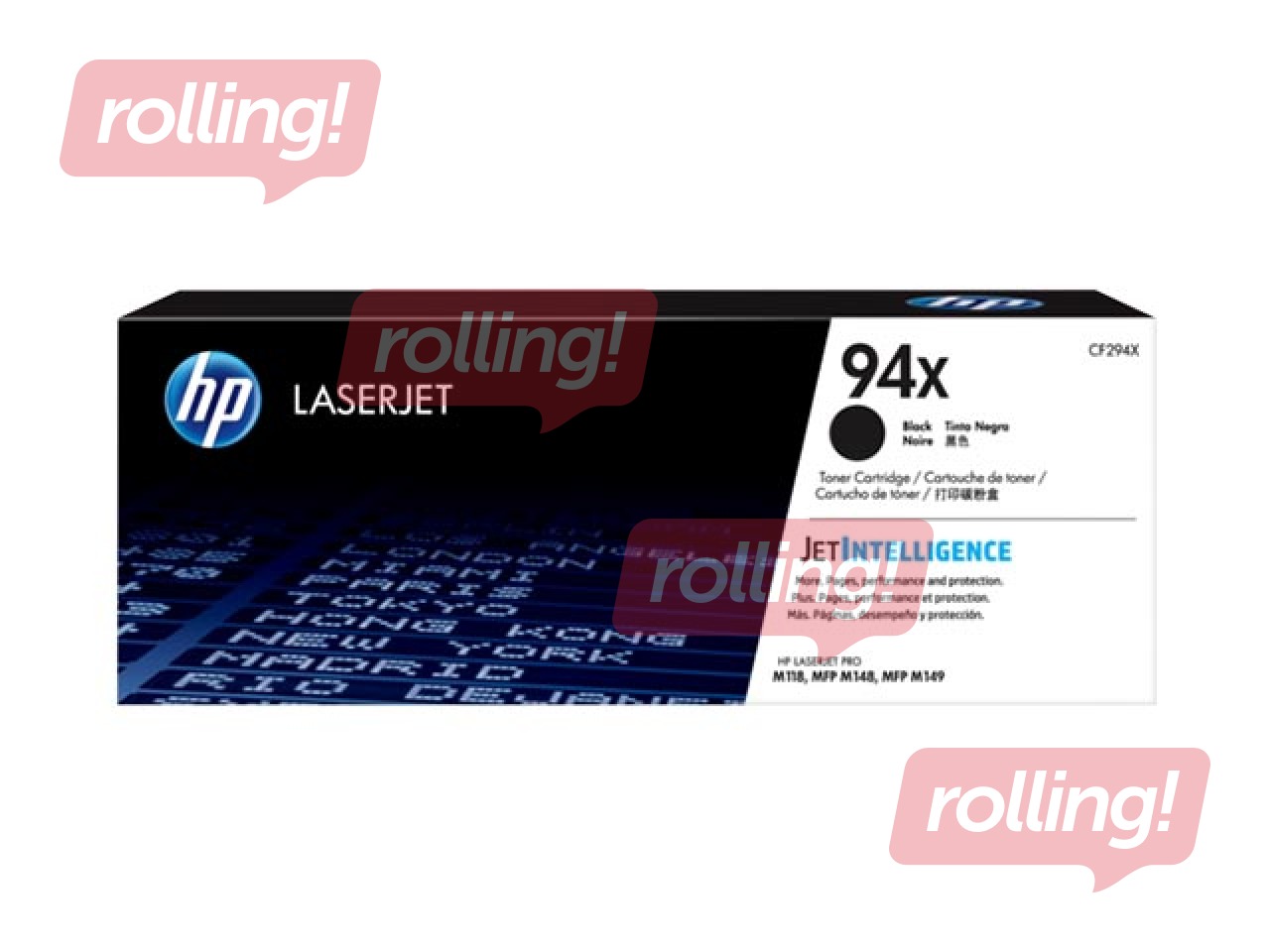 Toonerkassett HP CF294X, must (2800 lk.)