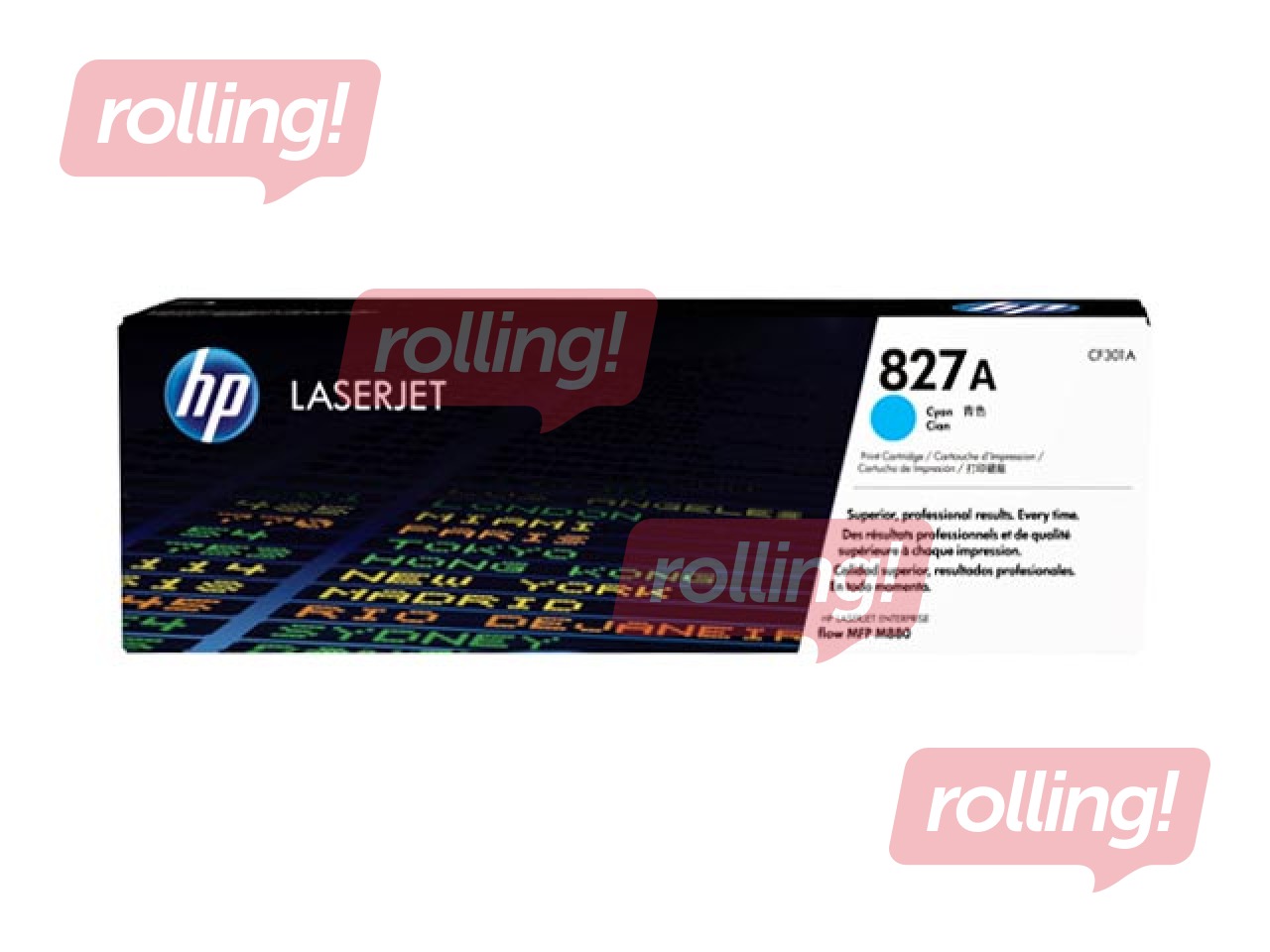 HP 827A Cyan LaserJet Toner Cartridge (~32,000 pages)
