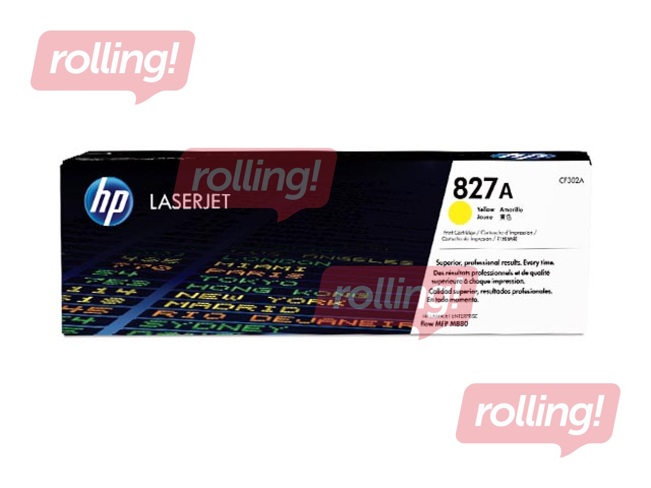 HP 827A Yellow LaserJet Toner Cartridge (~32,000 pages)
