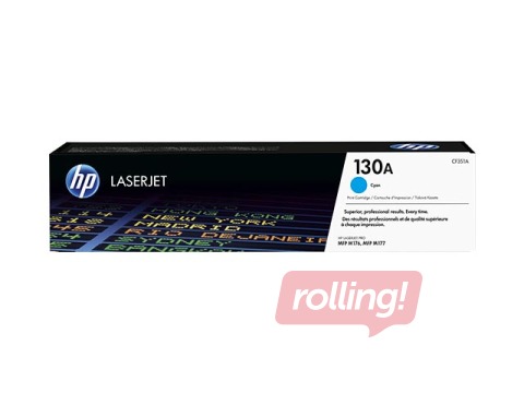 HP 130A Cyan Original LaserJet Toner Cartridge (1000 pgs.)