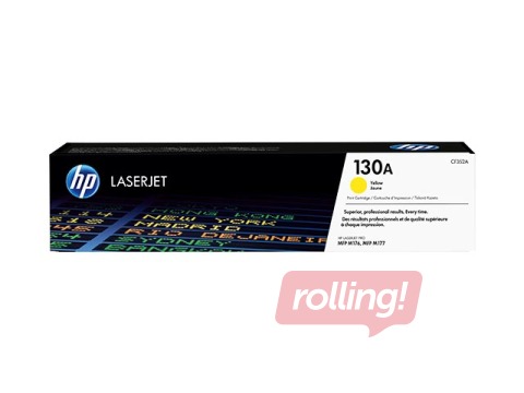 HP 130A Yellow Original LaserJet Toner Cartridge (1000 pgs.)