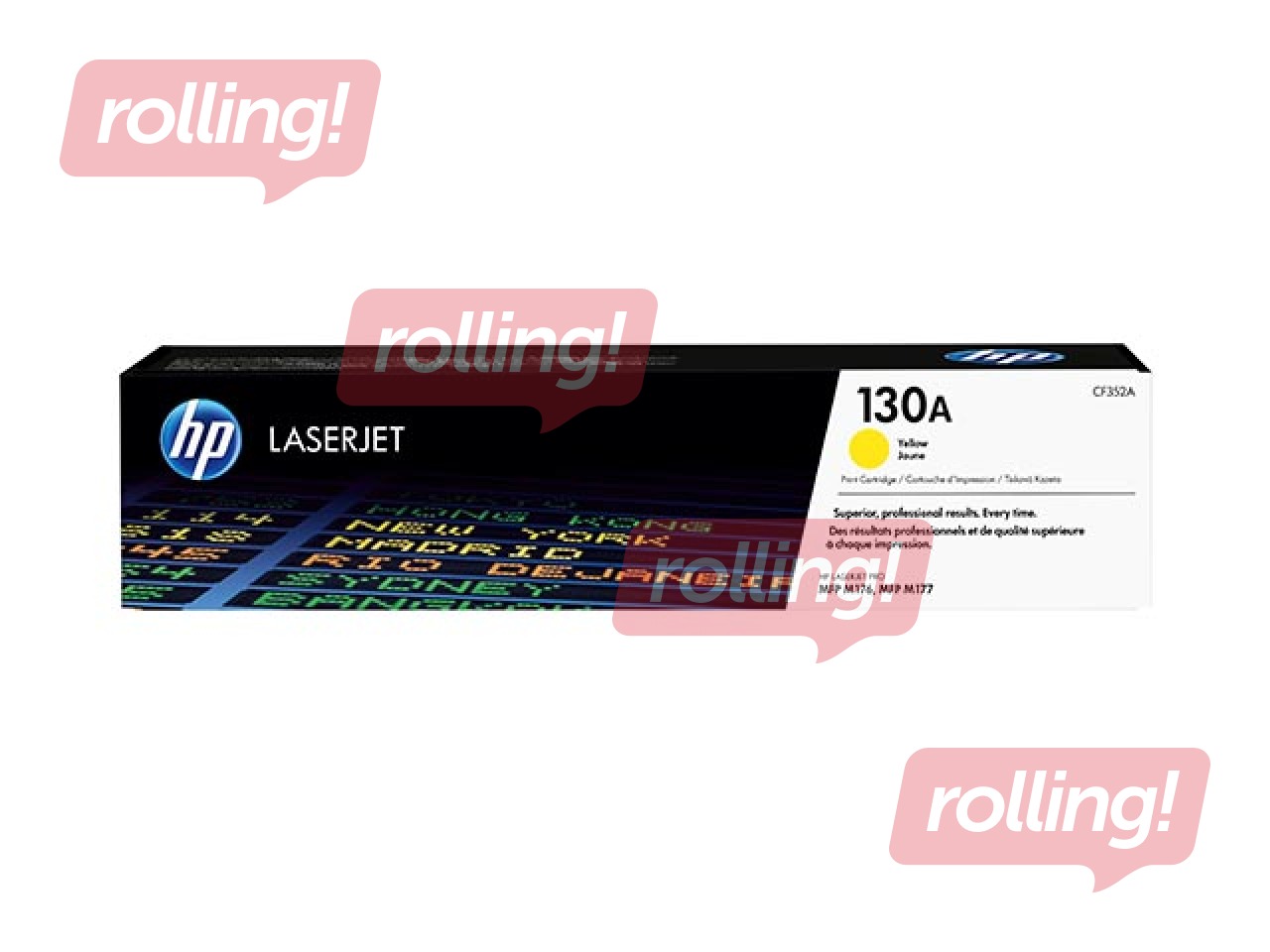 HP 130A Yellow Original LaserJet Toner Cartridge (1000 pgs.)