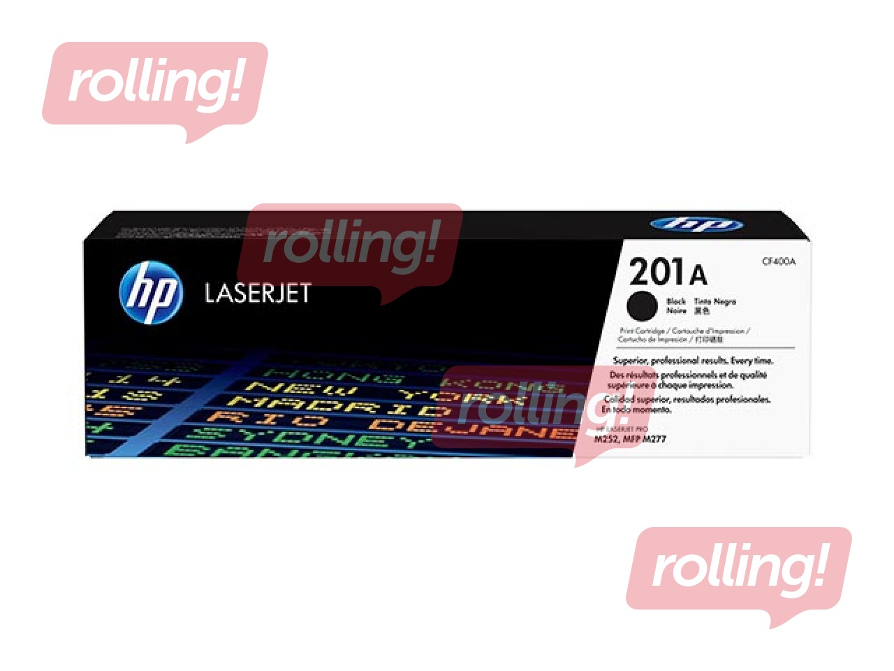 HP 201A must, Original LaserJet tooner (~1,500 lk )