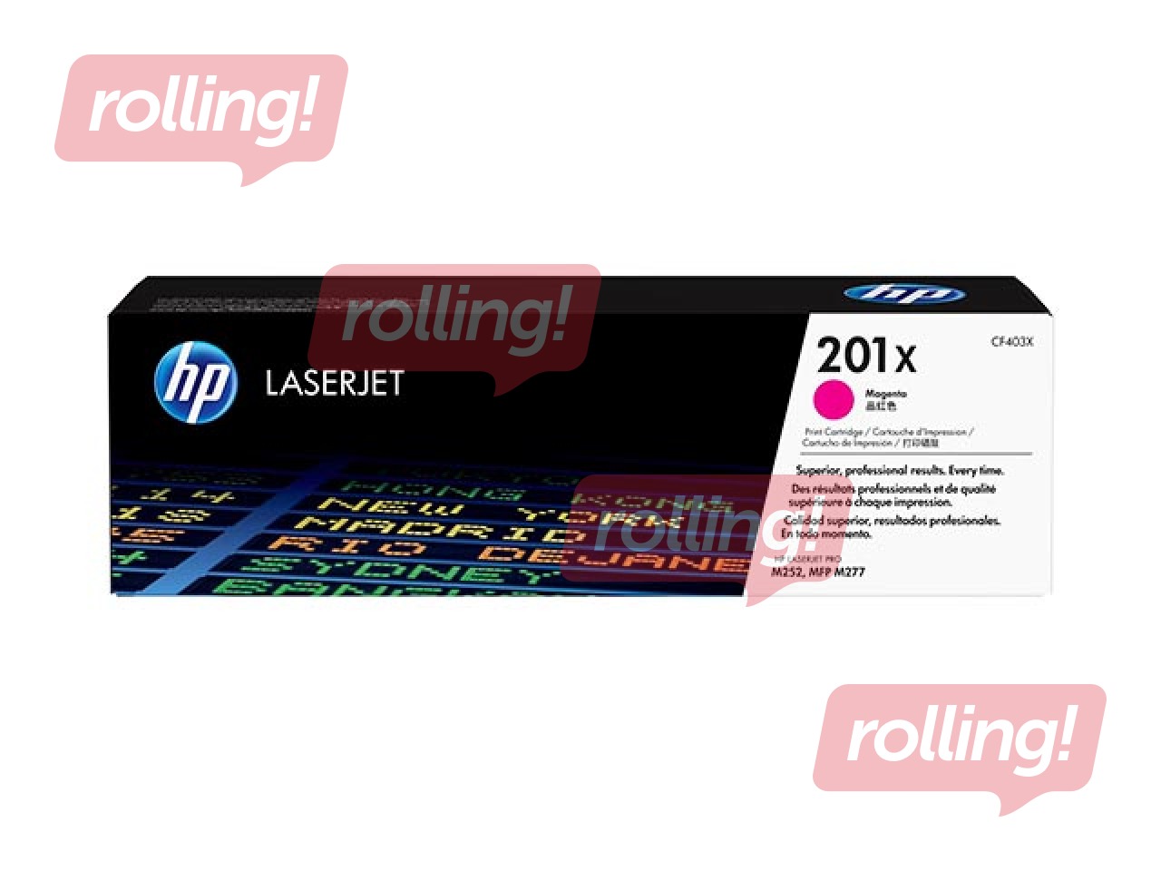 HP 201X High Yield Original LaserJet tooner, punane (~2,300 lk)