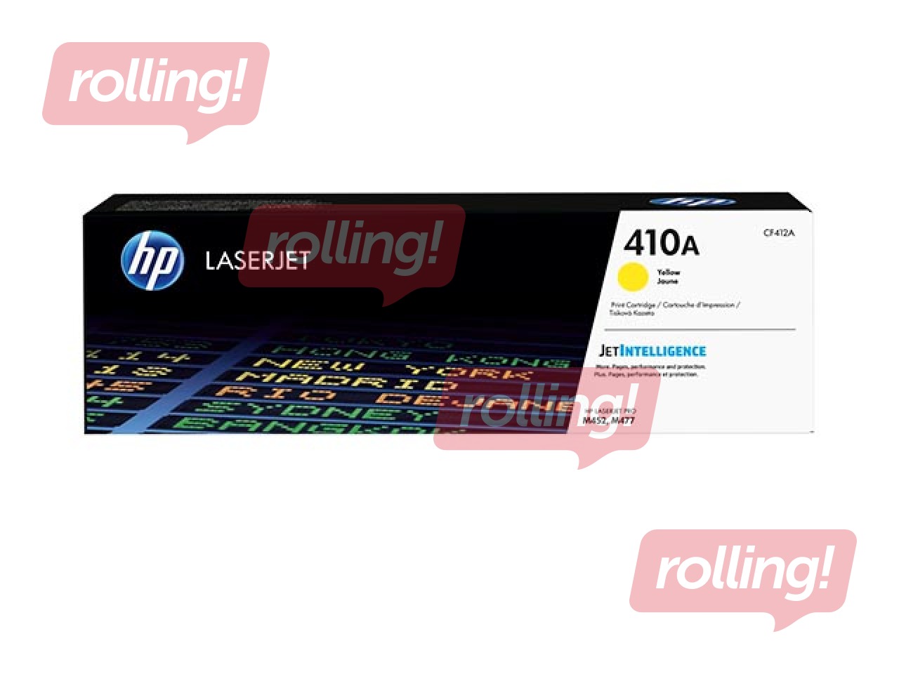 Toonerkassett HP 412A , kollane