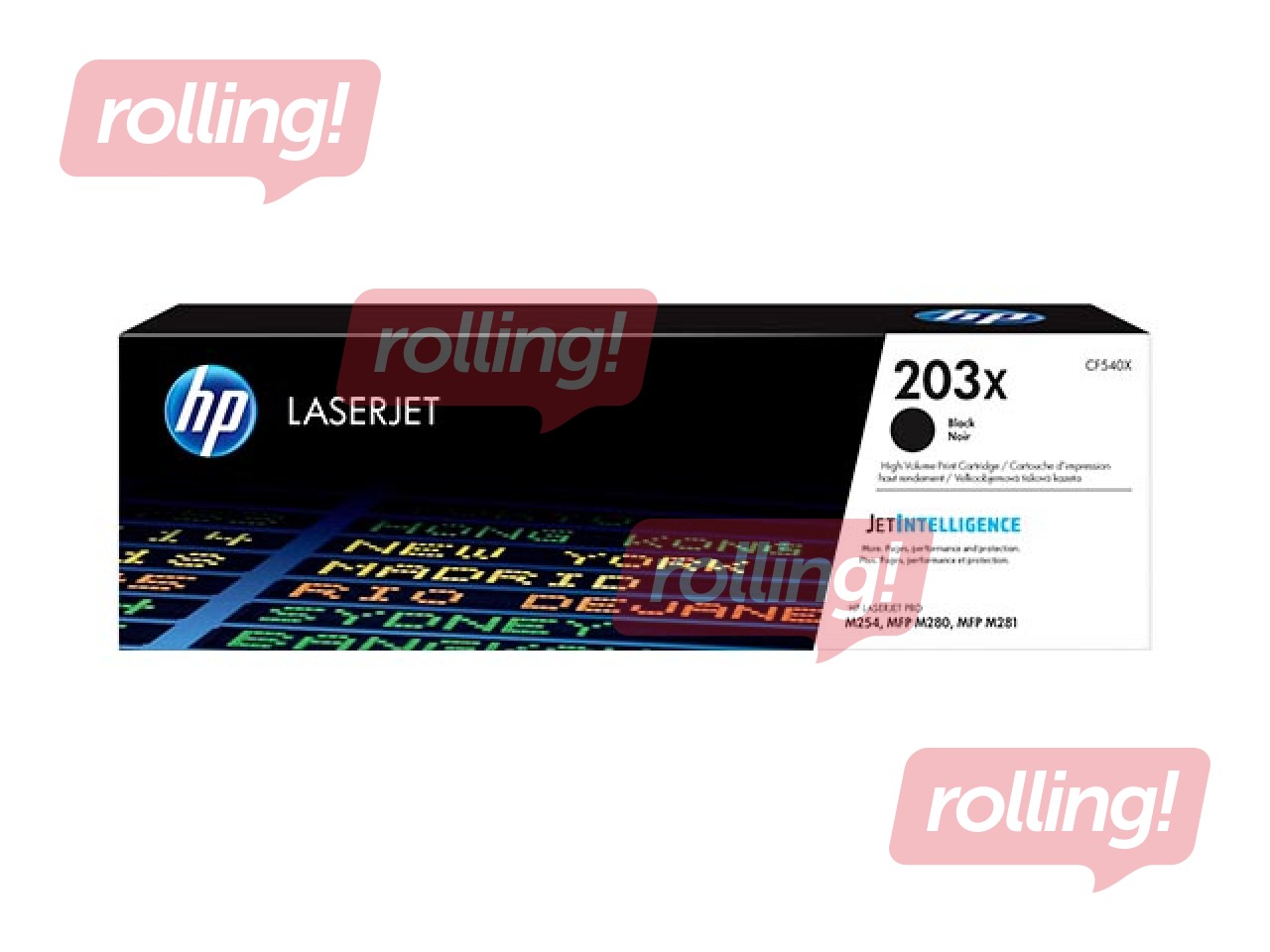 Tonera kasete HP No.203X, Melna (3200 lpp)