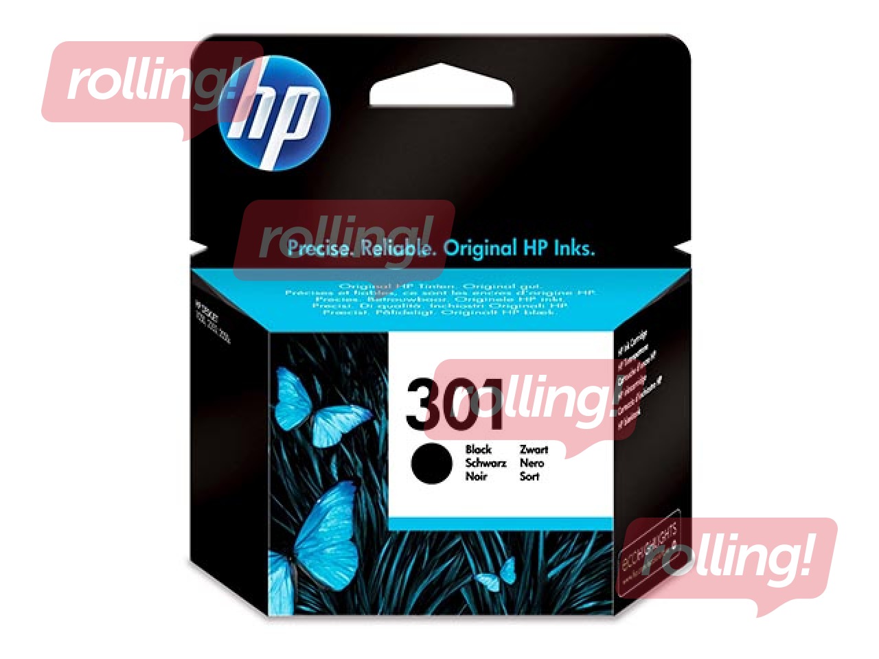 Tindikassett HP Nr. 301, must, 3ml
