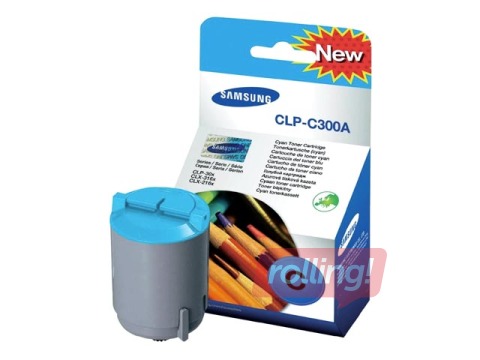 Toonerkassett Samsung CLP-300, sinine, (1000 lk)