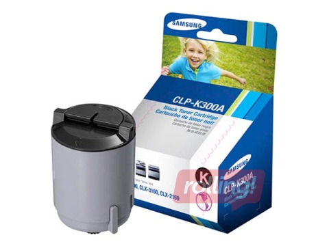 Toonerkassett Samsung CLP-300, must, (2000 lk)