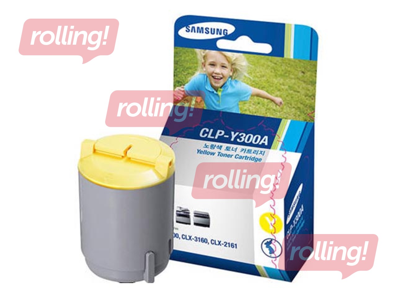 Toonerkassett Samsung CLP-300, kollane, (1000 lk)