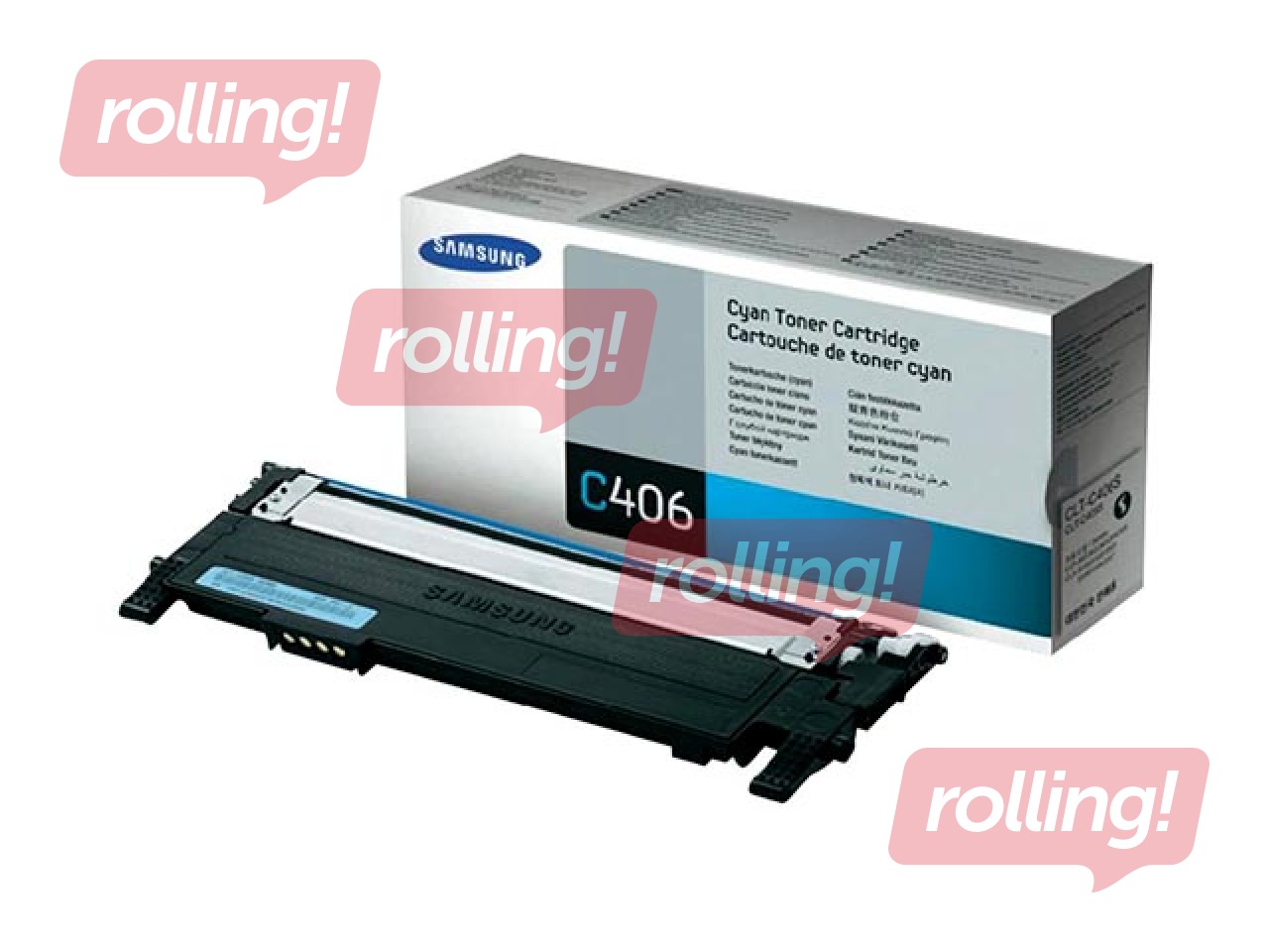 Toonerkassett Samsung CLP-360, sinine,  (1000 lk)