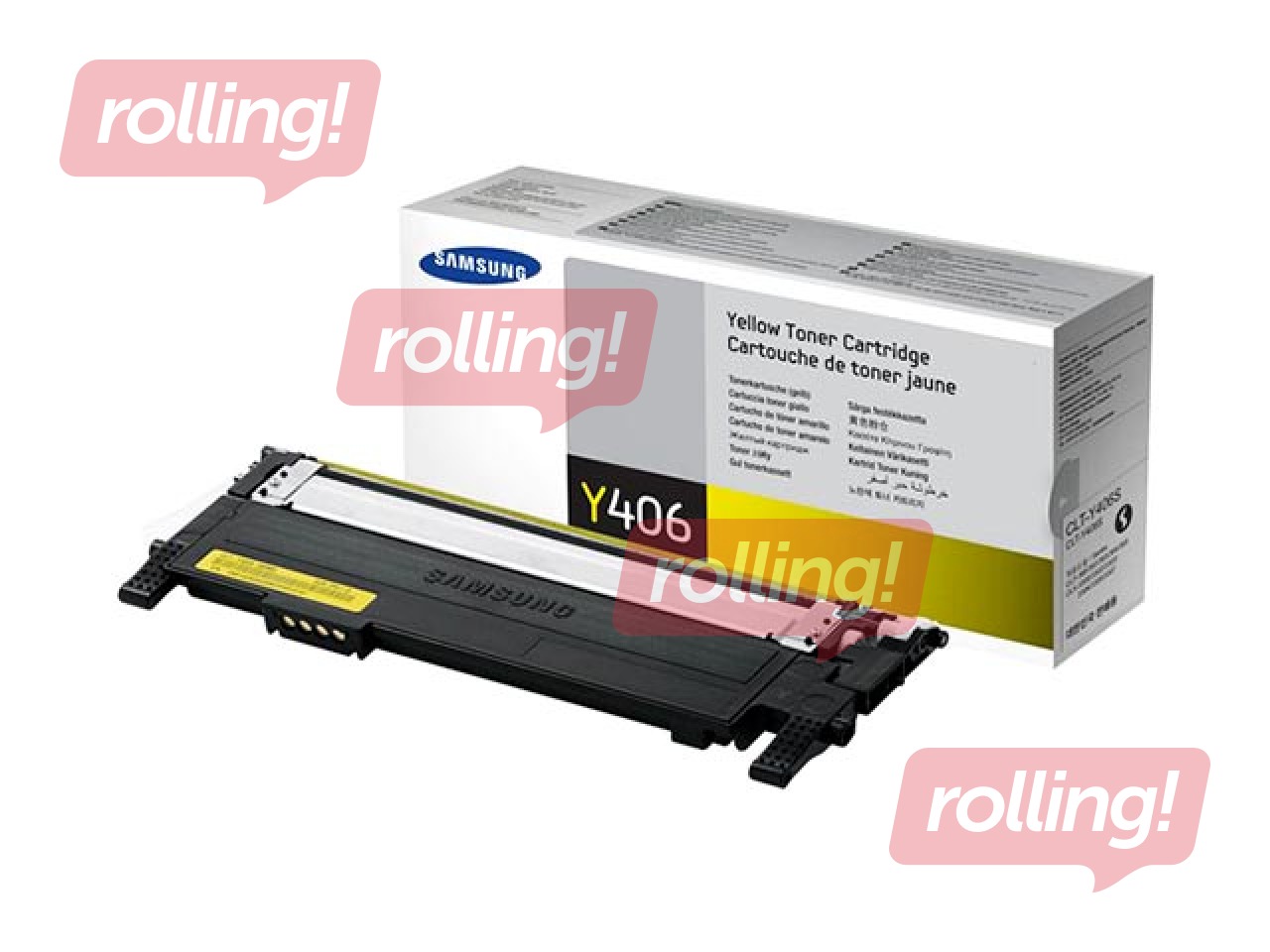 Toonerkassett Samsung CLP-360, kollane, (1000 lk)