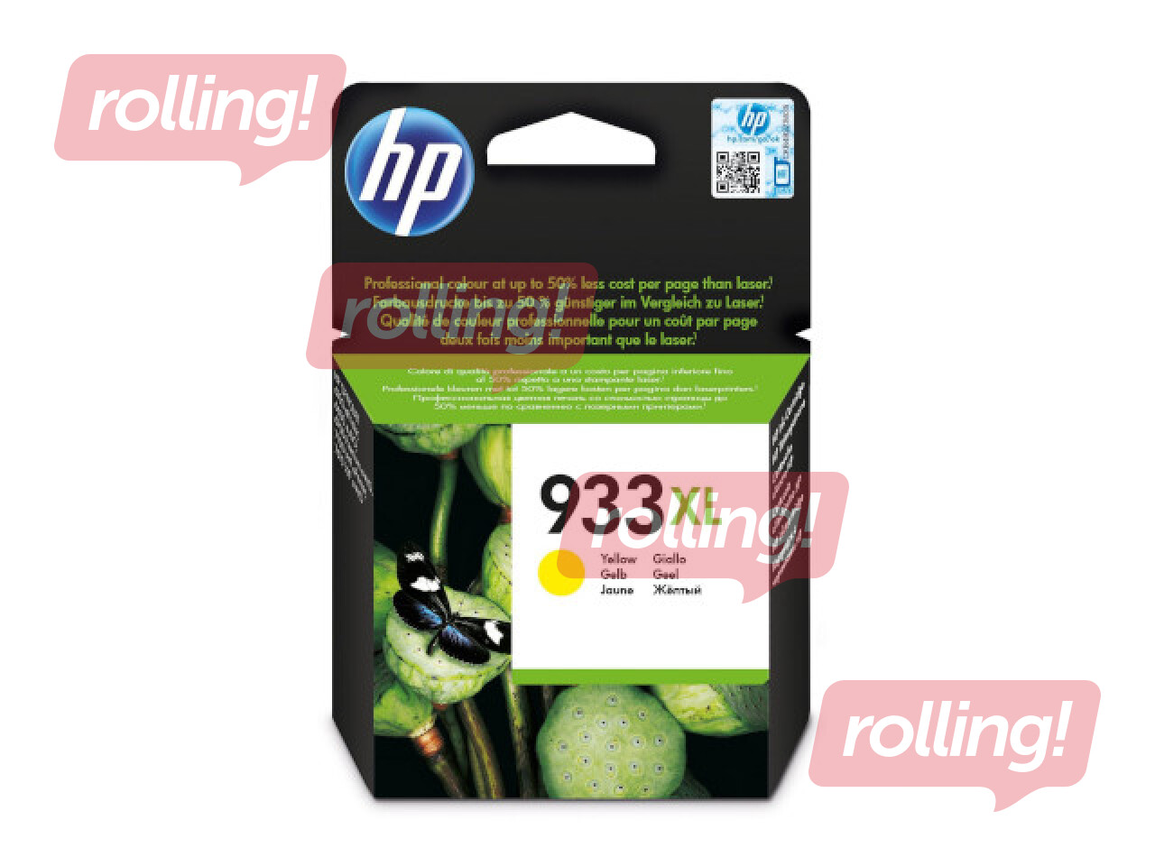 Чернильный картридж HP Nr. 933XL, жёлтый, (825 стр.)