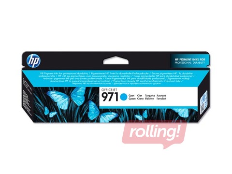 Tindikassett HP nr 971 seadmele Officejet Pro X series, Sinine(2.500 lehte)