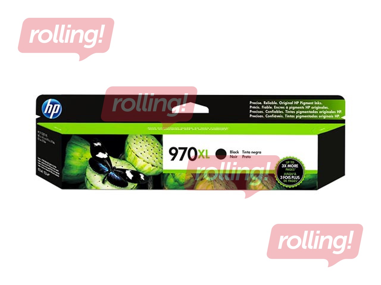 Tindikassett HP 970XL seadmele Officejet Pro X series, Must (9.200 lehte)