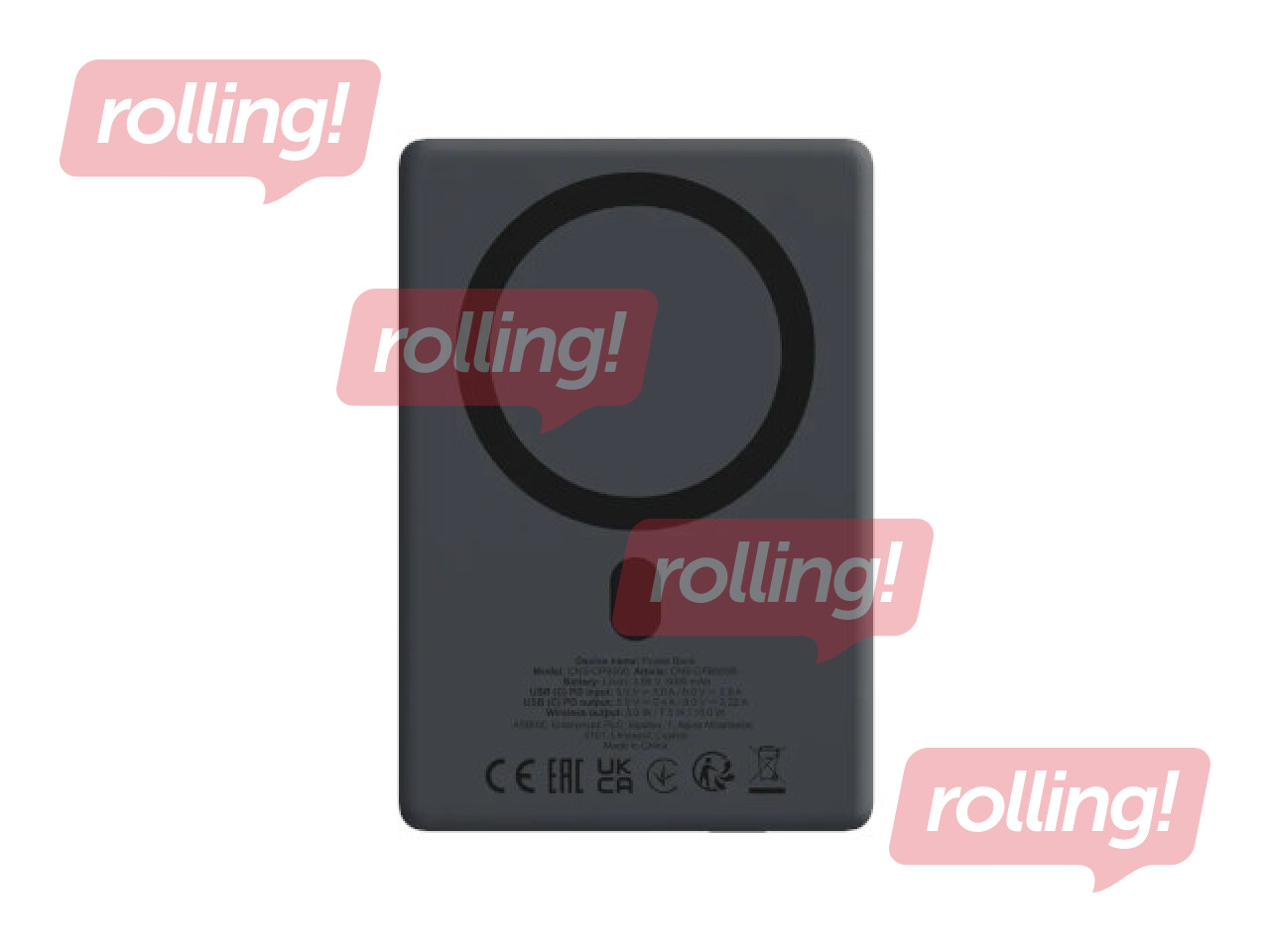 CANYON magnetic power bank OnPower 500, PD20W, 5000mAh