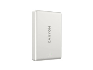 Canyon OnPower 511 Magnētiskā Bezvadu uzlādes baterija PD 20W, 10000mAh, MagSafe, pelēka