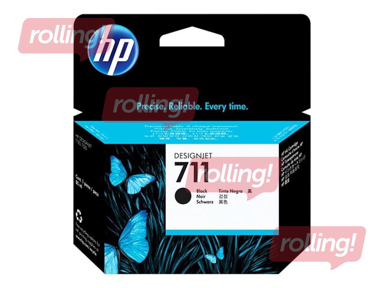 Tindikassett HP Nr. 711, must, 80ml