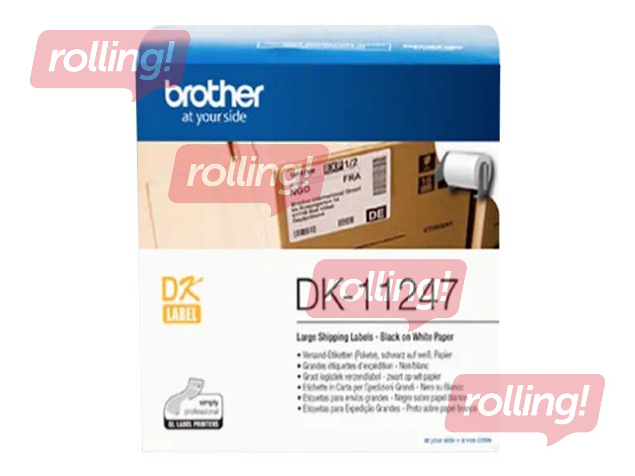 Brother DK-11247 - Black on white - 103 x 164 mm 180 label(s) (1 roll(s) x 180) labels