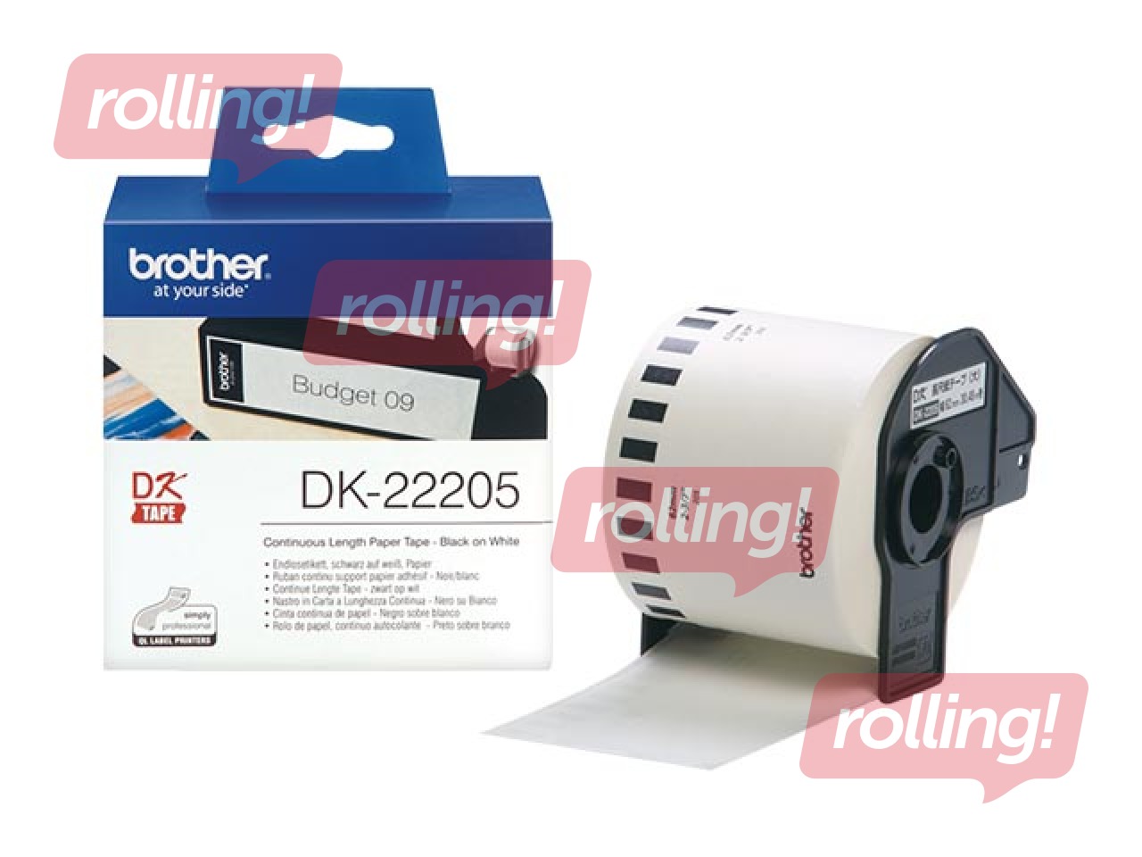 BROTHER TAPE ROLL PAPER 62MMX30,48M