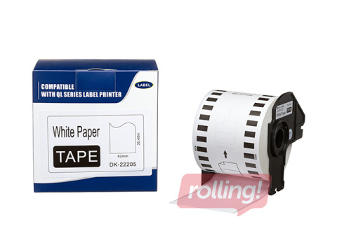 Alternative Kleepkirjalint Brother DK22205, pakendikleebised 62 mm x 30.48m