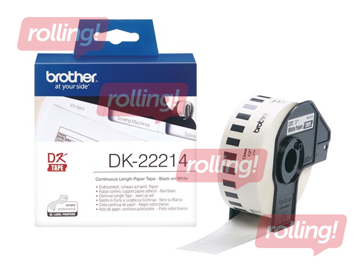Brother DK-22214 Papīra lenta 12mm*30.48m