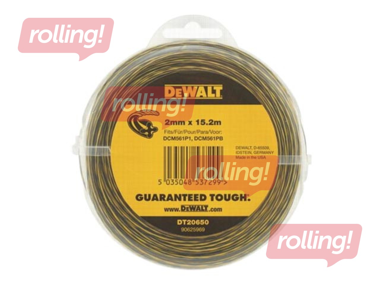 Trimmer replacement line DeWALT, 2mm x 15.2m