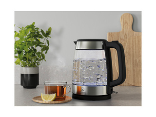 Elektriline teekann Electrolux 1,7 l, 2200W, klaas, roostevaba teras