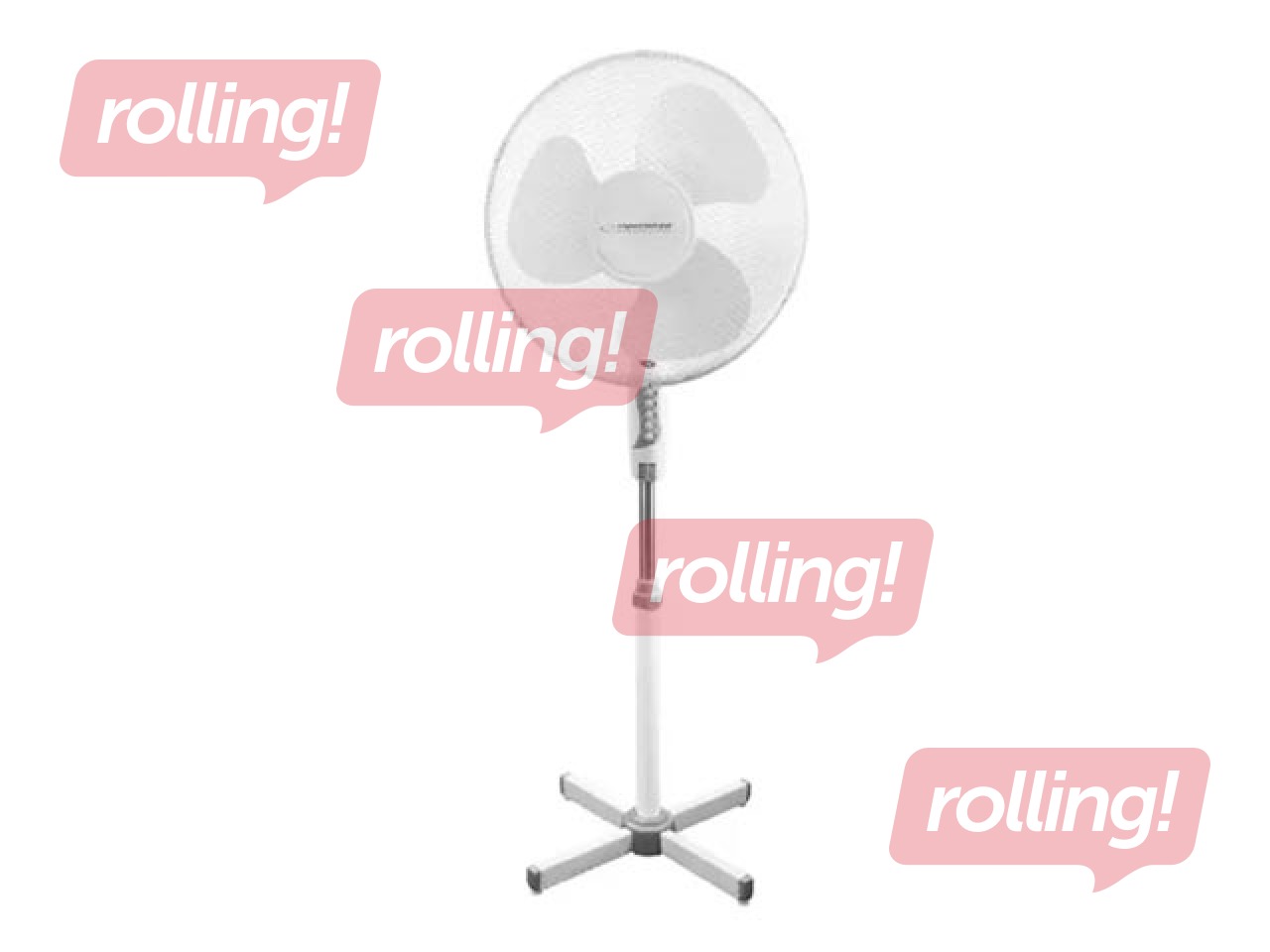 Põrandaventilaator Esperanza Hurricane EHF001, valge, 40cm, 50W