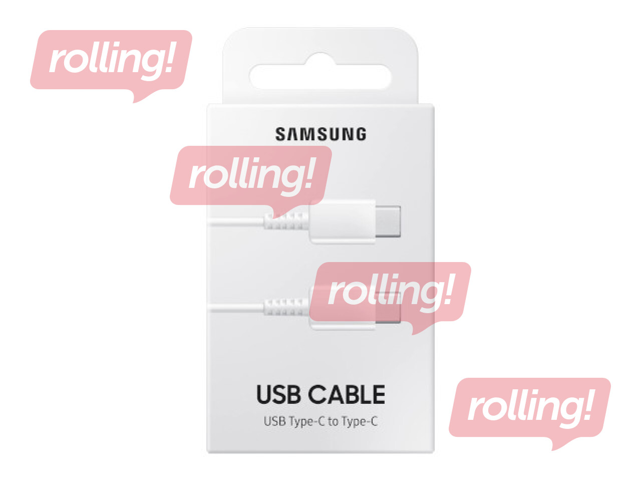 Savienotājvads Samsung USB - Type C, 1m, balts