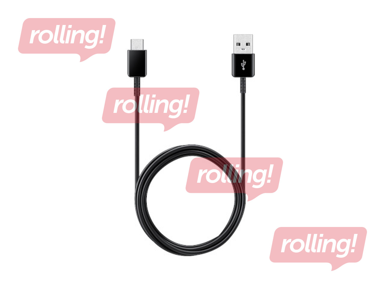 Ühendusjuhe Samsung USB - Type C, 1.5m, must (2 tk)