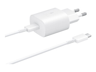 Charger Samsung EP-TA800 Type C, with cable, 25W, 1.0 m, white