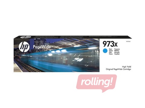 Tint kassett HP 973X PageWide, sinine, (7000 lk)