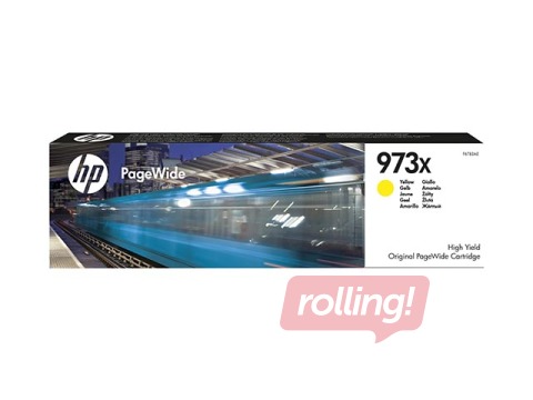 Original high yield cartridge HP 973X PageWide, yellow (7000 pgs)