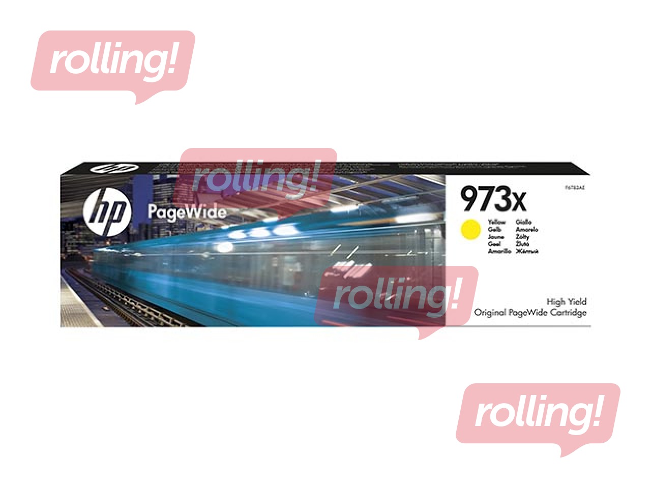 Original high yield cartridge HP 973X PageWide, yellow (7000 pgs)