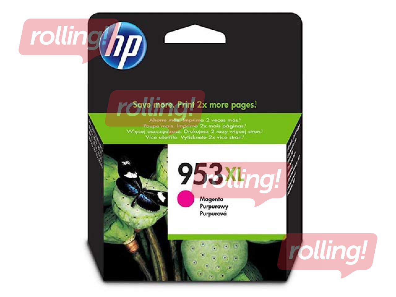 Tintes kasete HP 953XL, fuksīna sarkana, 1600 lpp