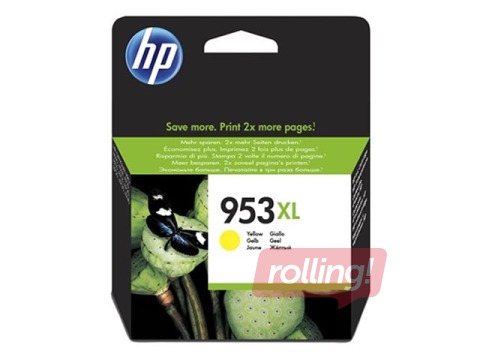 Tindikassett HP 953XL, kollane (1600 lk)