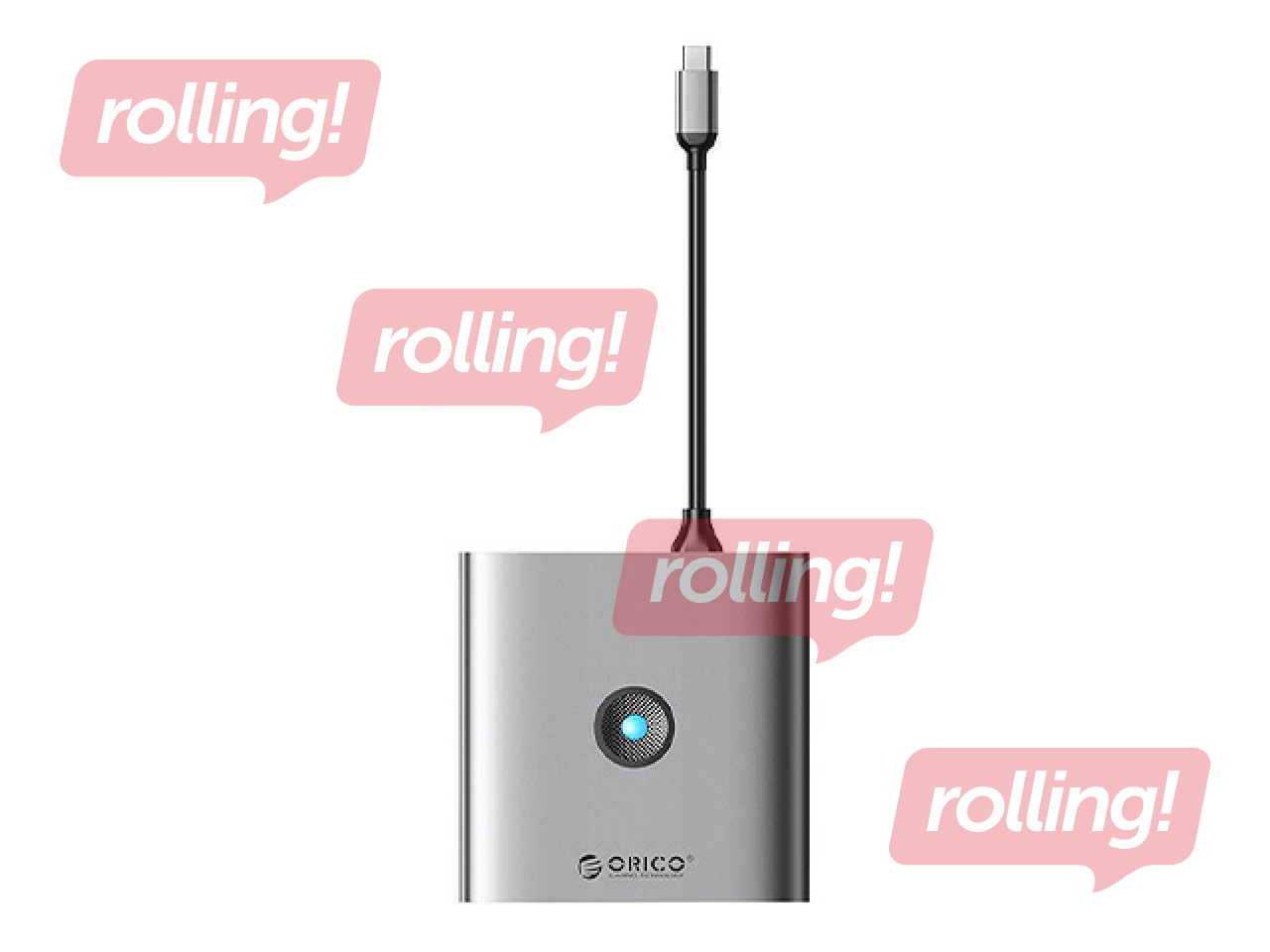 Адаптер Orico 6-in-1 hub, HDMI 4K + 2x USB-A 3.0, USB-C, 100W PD