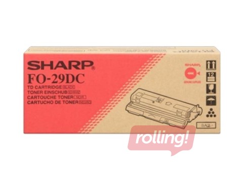 Toonerkassett Sharp FO 2900, must, (5000 lk)
