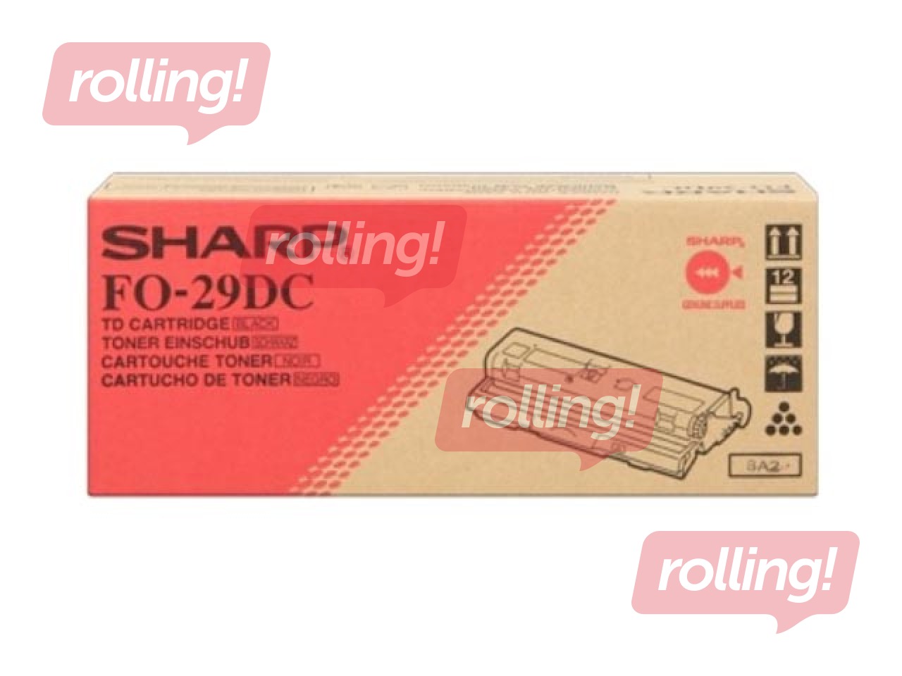 Toonerkassett Sharp FO 2900, must, (5000 lk)