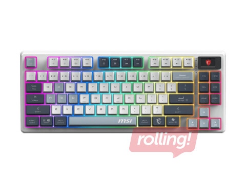MSI FORGE GK600 TKL Wireless Bluetooth Gaming Keyboard, ENG