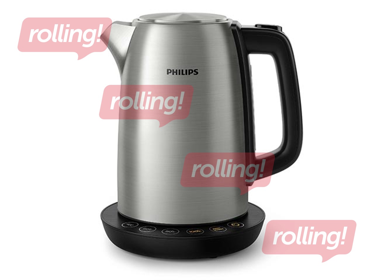 Электрический чайник Philips с контролем температуры 1.7 л, 2200 Вт, нержавеющая сталь