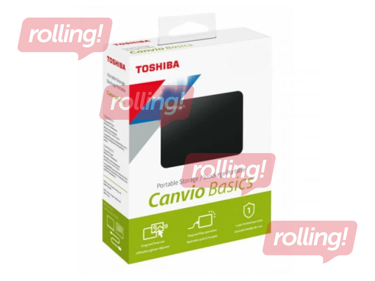 Ārējais HDD Toshiba Canvio Basics 4TB, 2.5