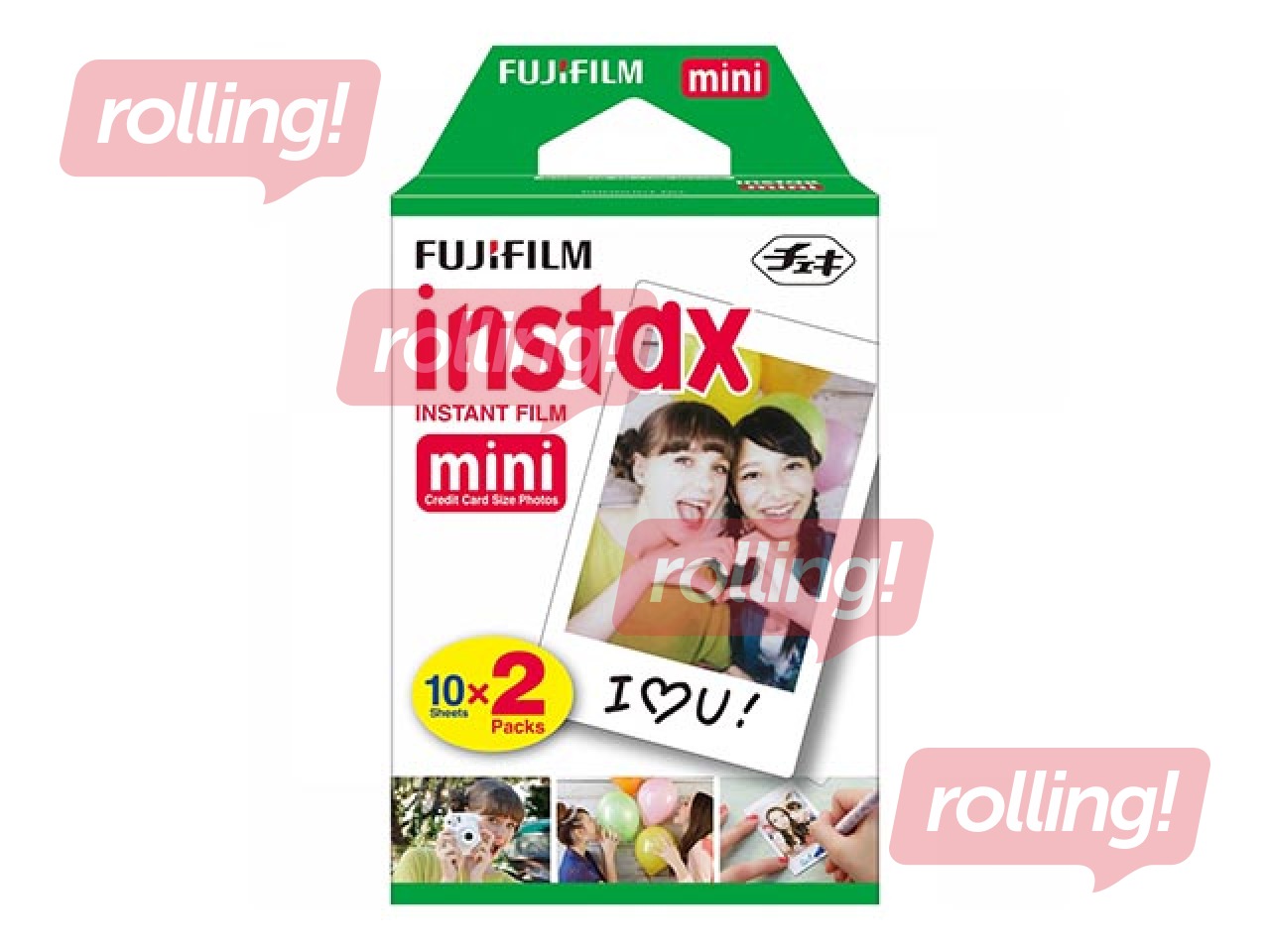 Фотобумага Fujifilm Instant, 6.2x4.6см, 10x2 шт.