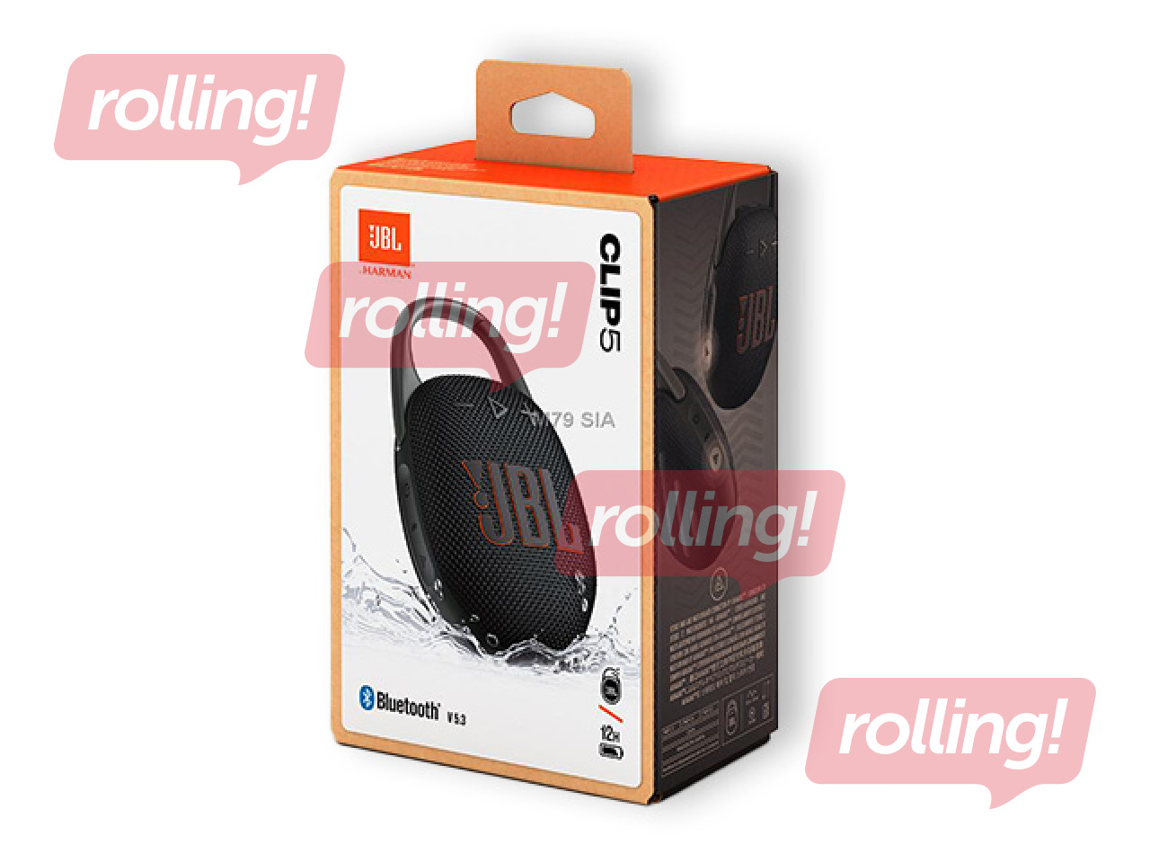 Wireless Speaker, JBL, Clip 5, black
