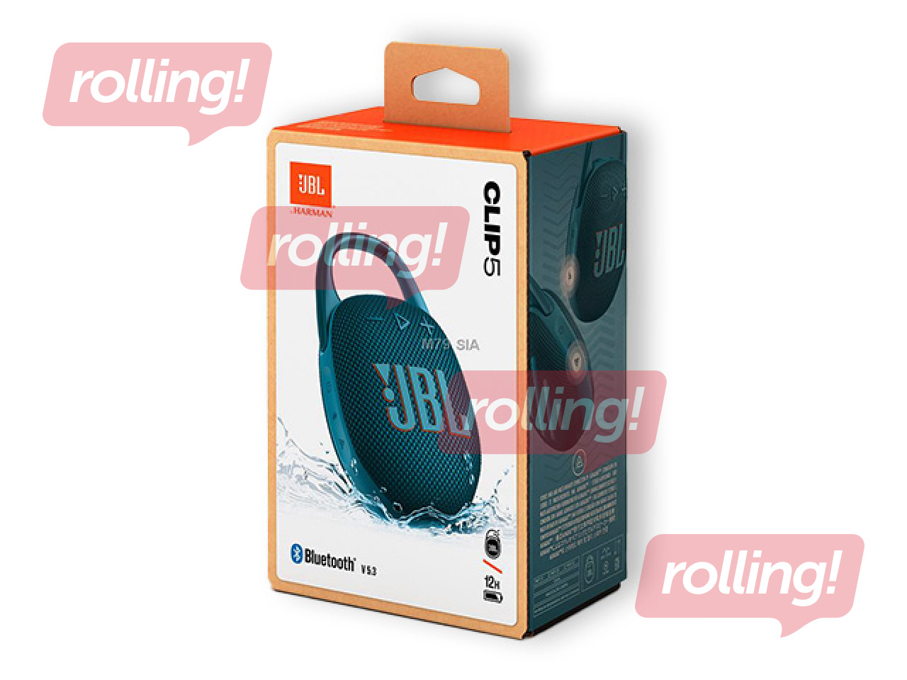 Wireless Speaker, JBL, Clip 5, blue